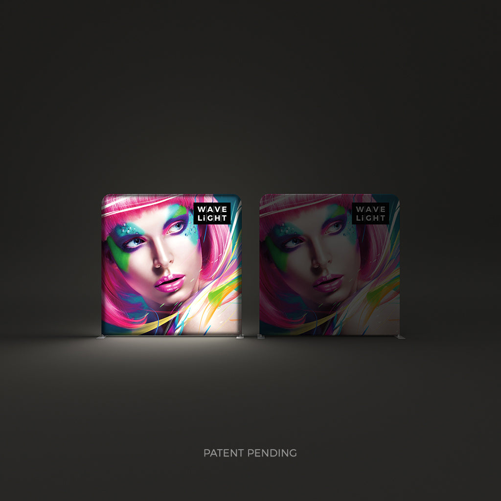 WaveLight® LED Backlit Tension Fabric Display 8ft Comparison