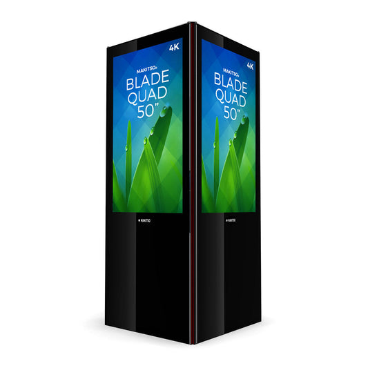 Makitso Blade Quad 50" Pro Digital Signage Kiosk black