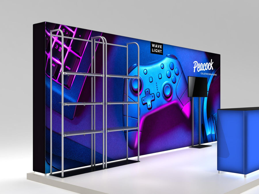 Peacock - 10x20 Inline Display