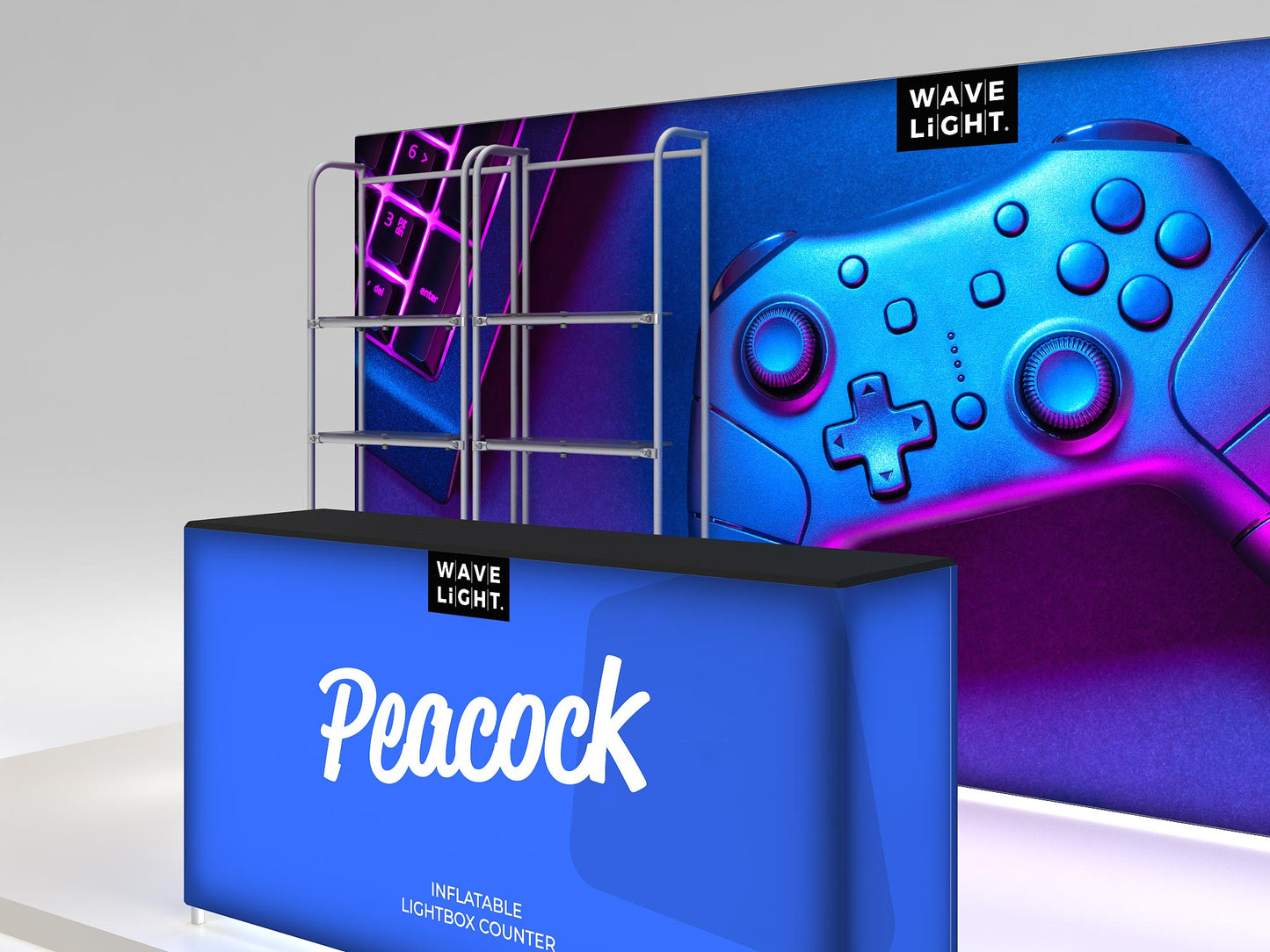 Peacock - 10x20 Inline Display