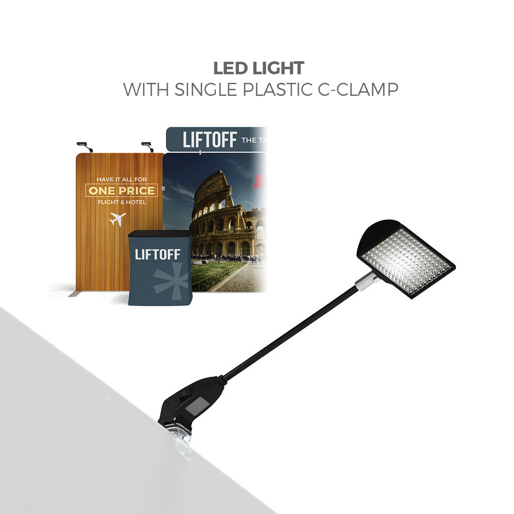 Makitso WLMEFE WavelineMedia Tension Fabric Display spotlight